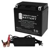 Mighty Max Battery YTX14-BS Replaces Kawasaki 300cc KLF300-B Bayou 98 With 12V 2Amp Charger MAX3835502